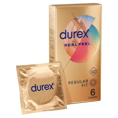 Durex Real Feel – prezerwatywy bez lateksu (6 szt)